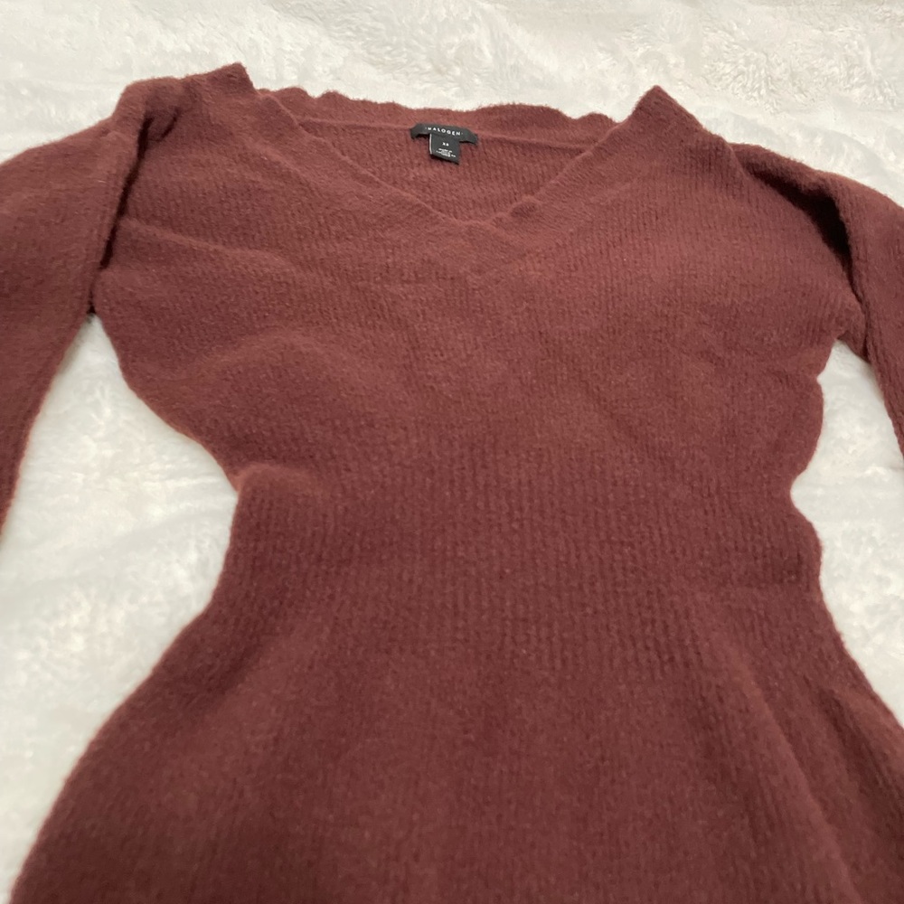 Copper knit dress
